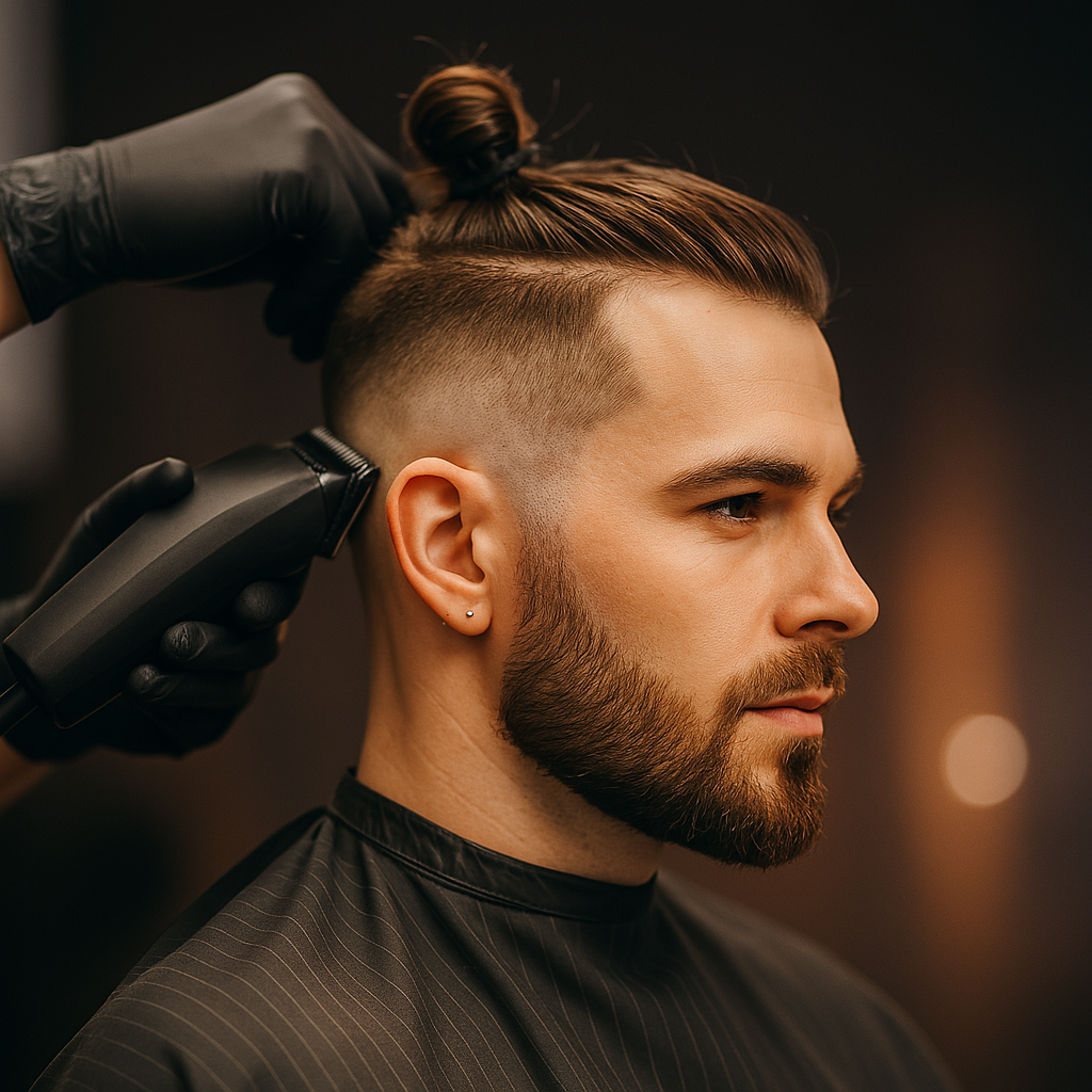 Coupe homme moderne avec dégradé